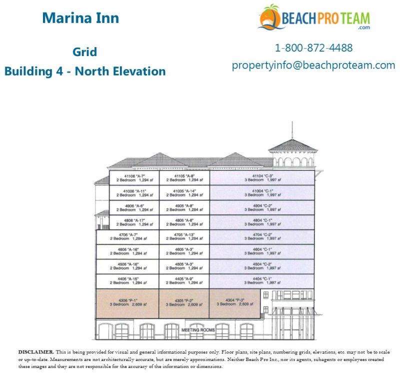 	Marina Inn Grid - Building 4 - North Elevation